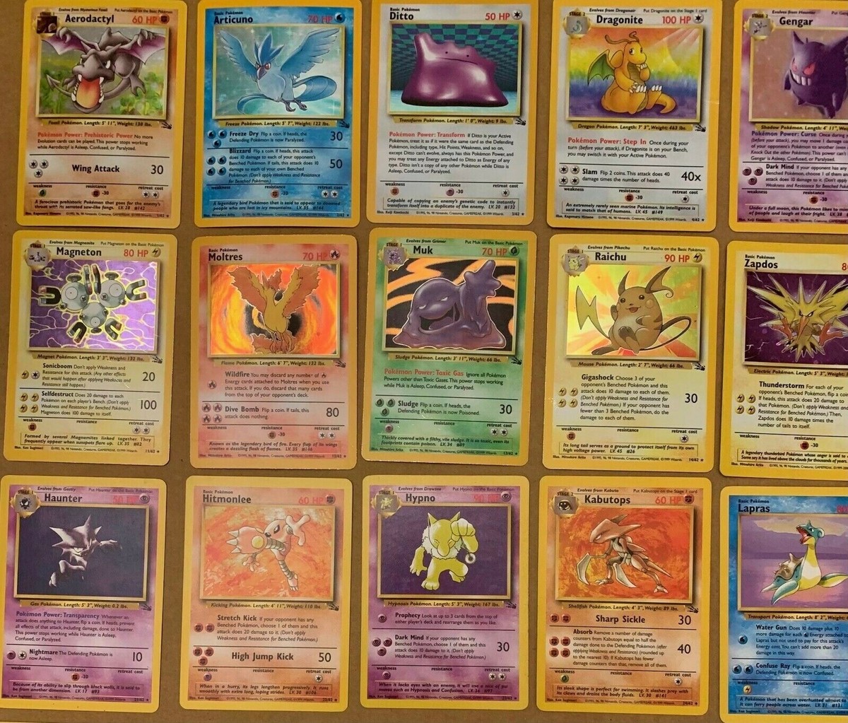 Vintage Pokemon Cards 1999 WOTC! 25 Card Pack! BONUS NON