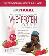 Jay Robb Whey Isolate Protein Powder - Keto, Low Carb, Gluten Free