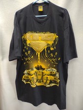 Lusso Street Cred Tshirt Mens 2XL Black Gold King Made in USA 100% Cotton