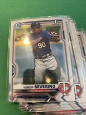2021 Bowman Chrome YUNIOR SEVERINO RC 1st Bowman Minnesota Twins Lot 7