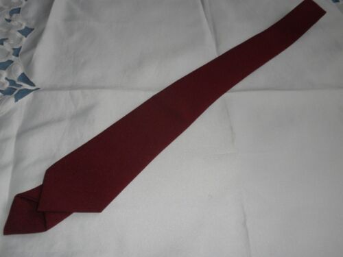 MAROON POLYESTER JUNIOR TIE - 41" LENGTH - BRAND NEW SHOP STOCK