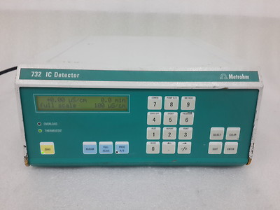 METROHM 732 ION CHROMATOGRAPHY DETECTOR Type 1.732.0010