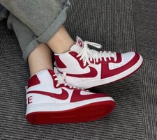 Nike Terminator High Men's Shoes Leather Upper “White/Uni Red” Unisex