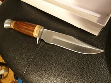 CHIPAWAY CUTLERY 10" OVERALL BOWIE KNIFE  440HC S.S BLADE BEAUTIFUL WOOD HANDLE 