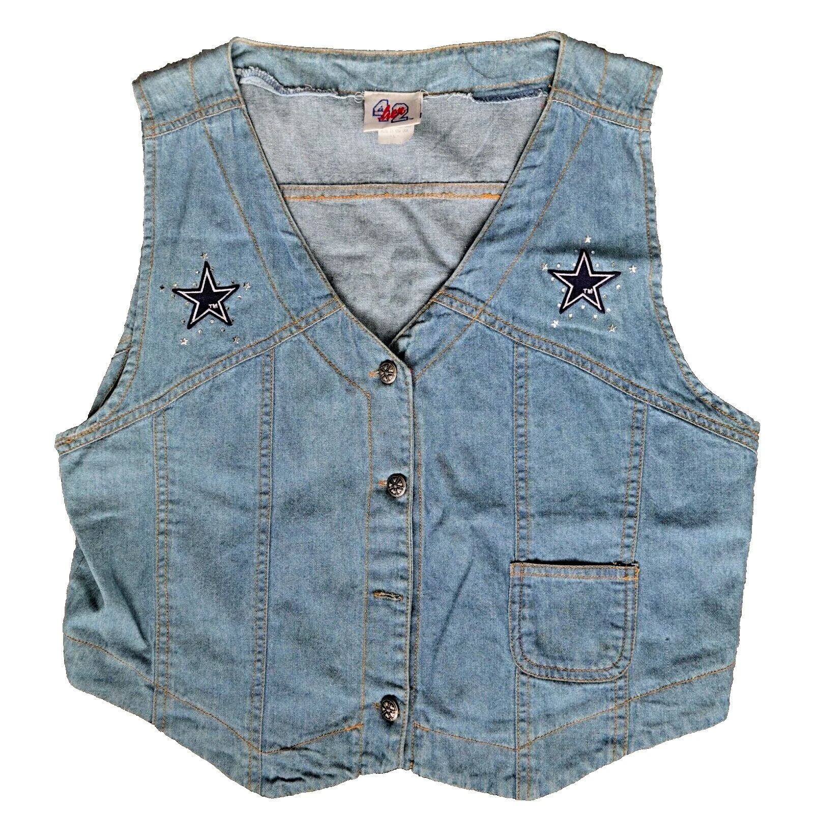 Tejido vaquero rockabilly TOP Vintage para Mujeres