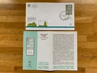 ISRAEL 1985 FDC LEON YEHUDA RECANATI PHILANTROPIST FINANCIER + LEAFLET