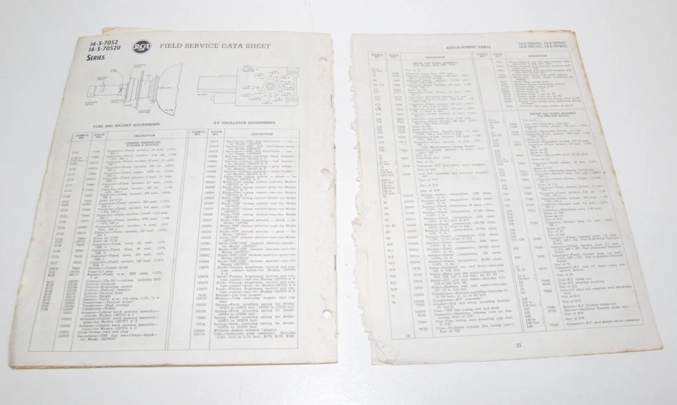 RCA VICTOR TV SERVICE DATA 1956 - Image 4 of 4
