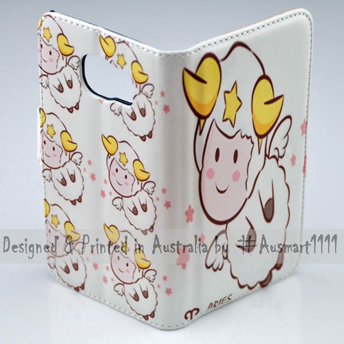 Funda protectora tipo billetera para teléfono móvil con tema zodiac impreso para Samsung Galaxy serie 12 - Imagen 3 de 23