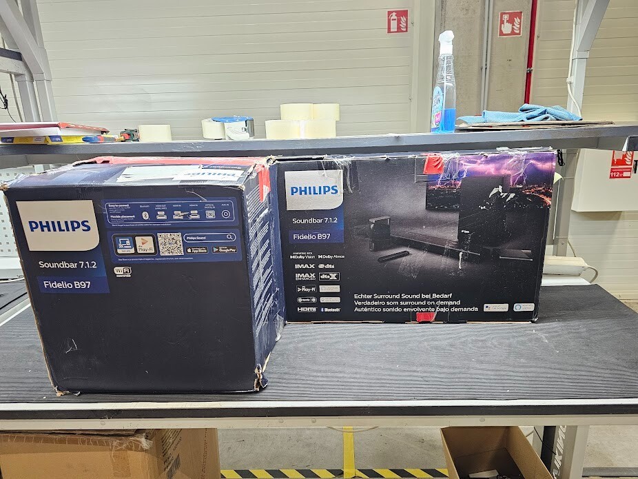 Philips 7.1.2 Soundbar - Working, Needs Hard Reset, With Complete Set