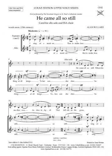 He came all so still (Alan Bullard) - Image 2 of 3