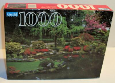 Neu Versiegelt GUILD 1000 Stk Japanischer Garten Portland OR Puzzle #4710-12