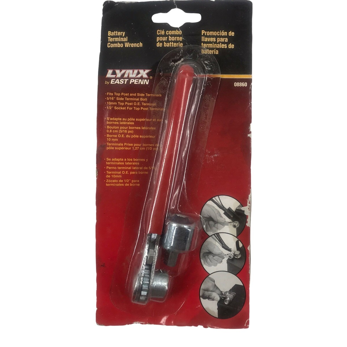 Lynx by East Penn Automobile Battery Terminal Combo Wrench 08860