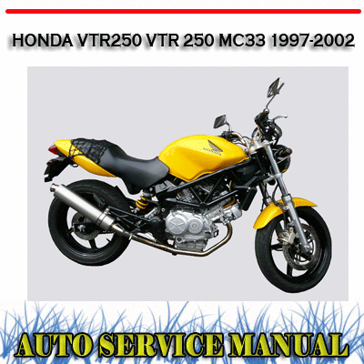 HONDA VTR250 VTR 250 MC33 1997-2002 WORKSHOP REPAIR SERVICE