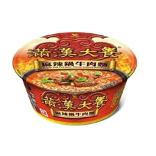 (6 BOWLS) UNI-PRESIDENT SUPER HOT POT BEEF INSTANT NOODLES 統一 滿漢大餐 麻辣鍋牛肉麵 (6碗)