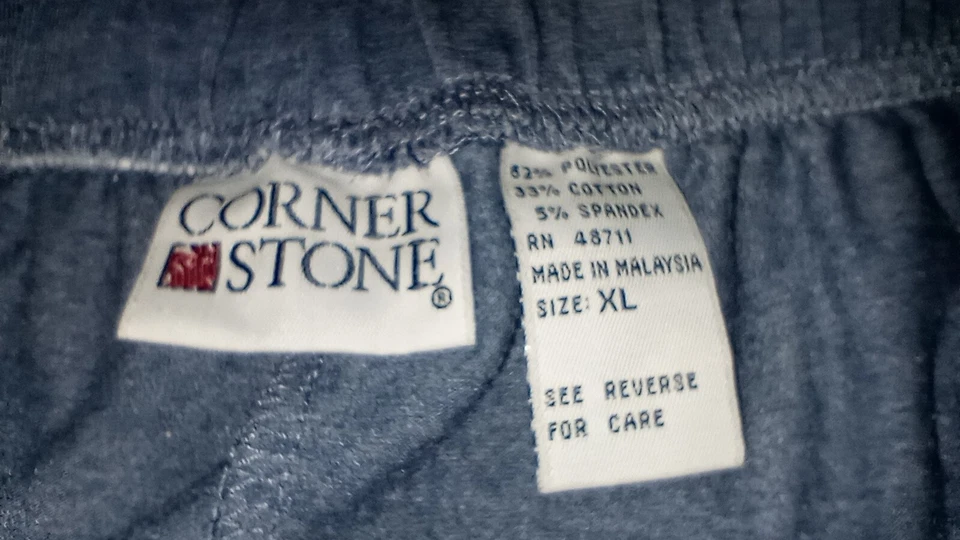 Pantalones de vestir informales Corner Stone grises para hombre talla XL  Foto 2 de 4