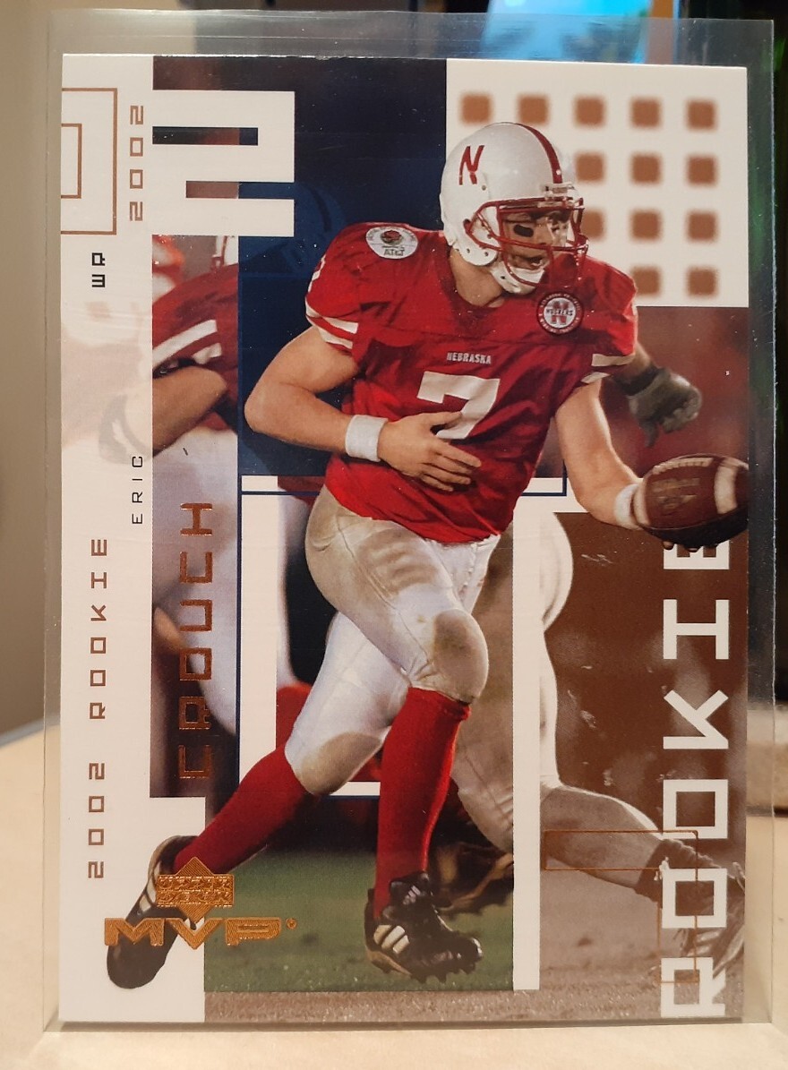 2002 ERIC CROUCH UPPER DECK MVP ROOKIE NEBRASKA CORNHUSKERS 2001 HEISMAN TROPHY