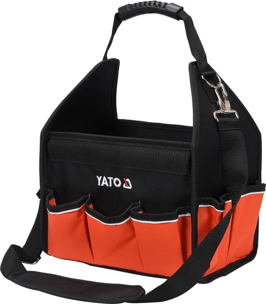 Werkzeugtasche Werkzeugkoffer Elektriker 16 FäCher Offen Profi Tasche Werkzeug-image