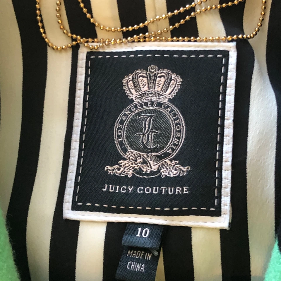 Juicy Couture Sea Foam Green VTG Blazer with Black Trim Career Jacket Y2K - Image 4 of 4