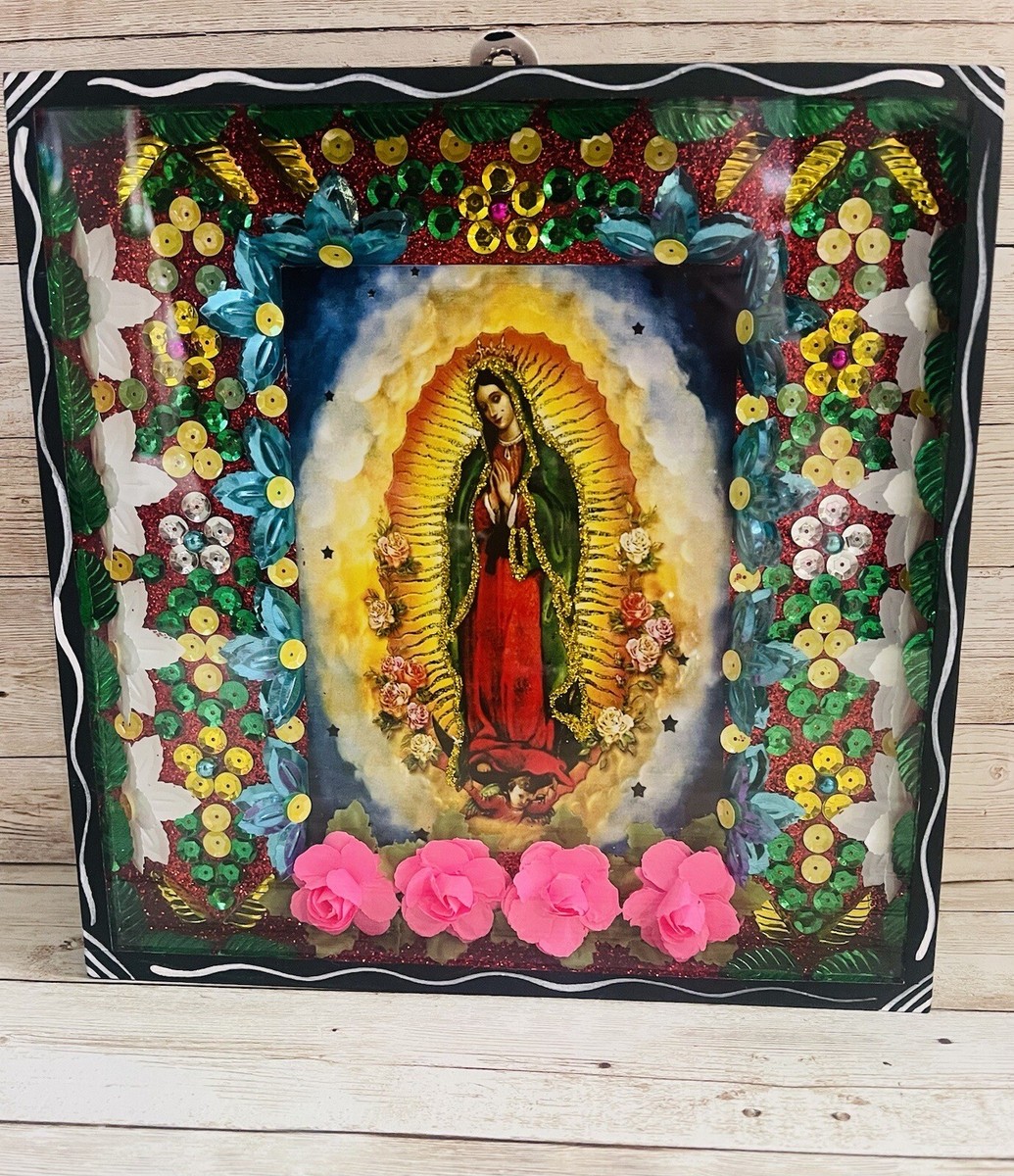 【専用】vintage the Virgin Mary tapestry Virgin of Guadalupe Tapestry Wall Hanging - Virgin Mary Wall