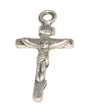 Christian Cross Crucifix 16 Charm Tibetan Silver J1105
