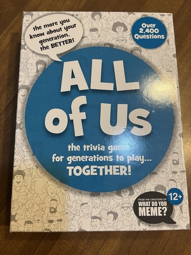 All Of Us - Family Party Trivia Board Game Generations Play Together 12+