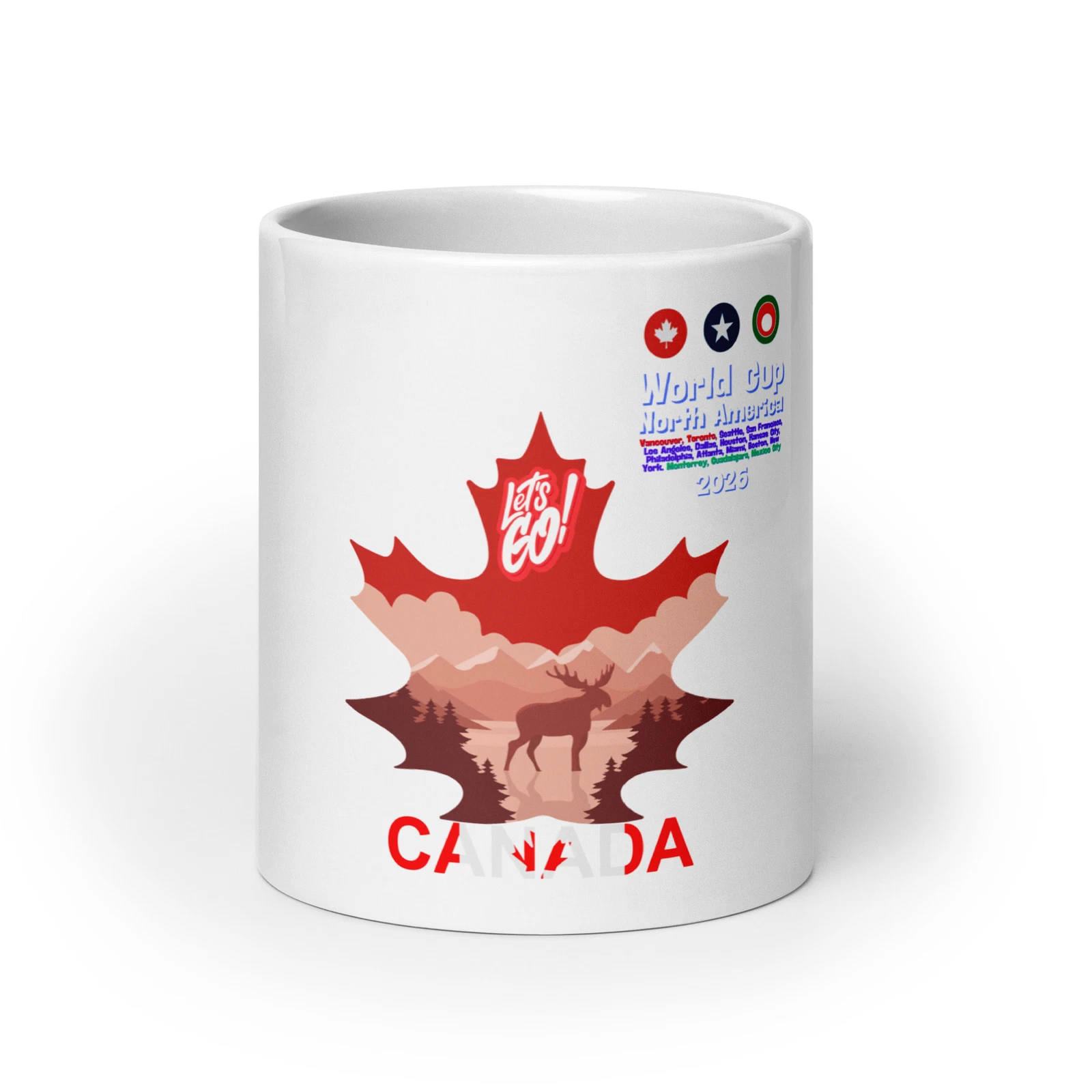 World cup 2026 soccer Canada glossy mug