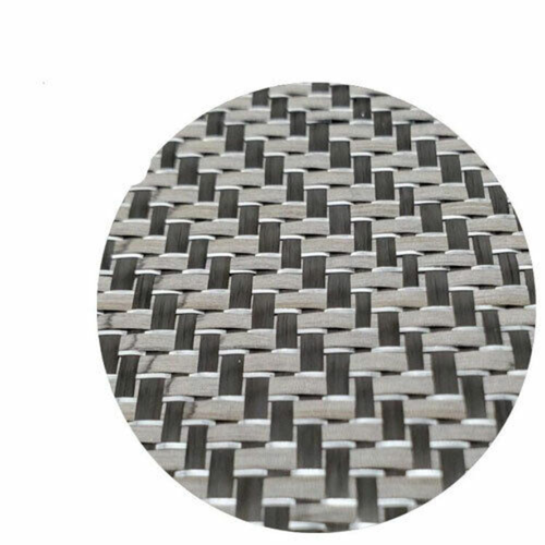 Tessuto Misto Riflettente Argento Fibra di Carbonio Metallizzata Panno Carbonio 50*100 250gsm - Foto 10 di 10