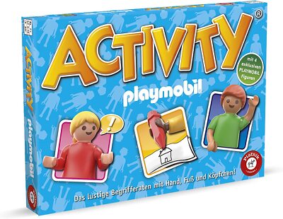 Piatnik Activity Playmobil Brettspiel Gesellschaftsspiel mit 4 original Figuren