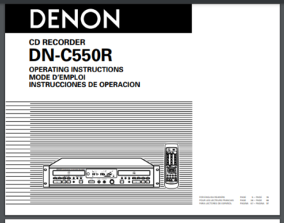 Denon DN-C550R CD Recorder for sale online | eBay