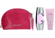 GUESS for Women 4 pcs GIFT SET 2.5 oz EDP Spray + Mini + BODY LOTION + Pouch