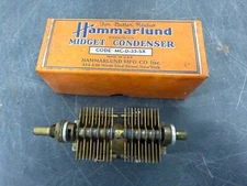 Hammarlund Shortwave Midget Condenser code MC-D-35-SX Air Tuner