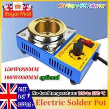 150/160W Electric Solder Pot Tin Melting Furnace 38/50MM Casting Pourin Crucible