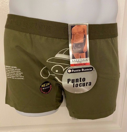 Pijama hombre PUNTO BLANCO Colombia Verde Brillo Oscuridad Boxers Ropa Interior L NUEVO |