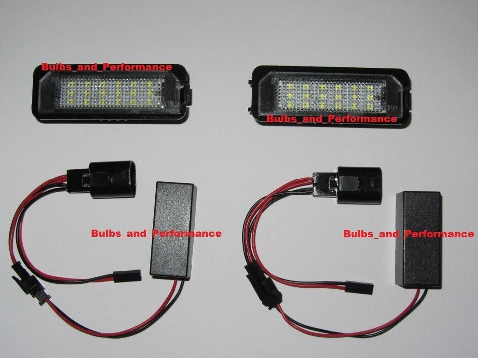 6000K WHITE LED LICENSE PLATE LIGHTS for 2003 - 2008 VOLKSWAGEN GOLF / GTI - Image 2 of 4
