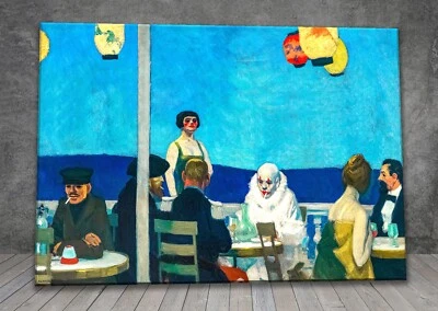 Edward Hopper Soir Bleu CANVAS PAINTING ART PRINT 1332X - Image 1 of 4