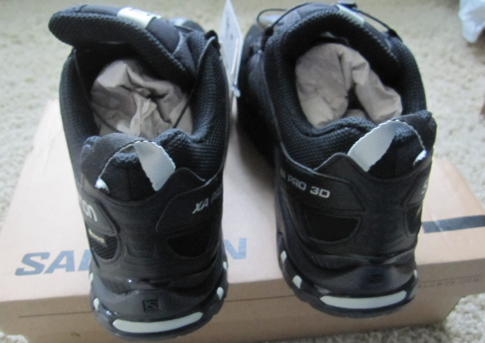 Scarpa da corsa donna taglia 6 SALOMON XA PRO 3D V7 GTX nera trail escursionismo nuova con scatola