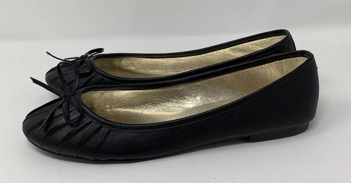 Soda black best sale flats