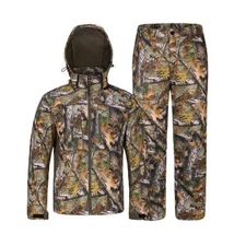 UIIHUNT Hunting Clothes for Men with Fleece Lining: Camo Hunting Suit, Safety...
