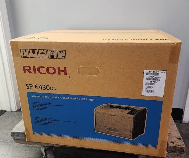 Ricoh 407482 SP 6430DN Monochrome LED Printer Brand New - Image 2 of 2