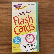TREND Enterprises Telling Time Flash Cards, T-53106