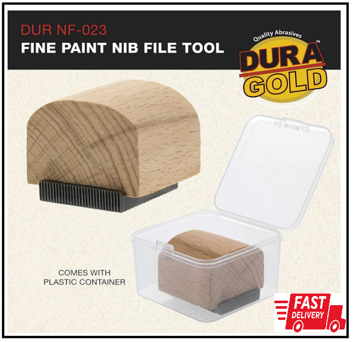 Dura-Gold - Fine Paint Nib File Tool - Fix Paint Imperfections, Shave Off Surfac