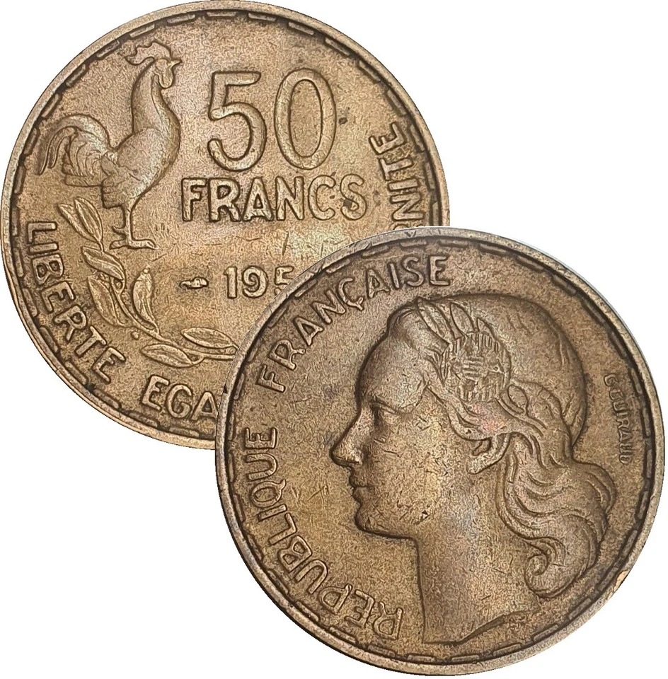 France 50 francs Guiraud 1950/1958 KM#918 TB/TTB F/VF (15) - Photo 1/1