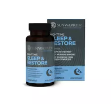 Sunwarrior Active Sleep & Restore 60 capsules Vegan, Free of Gluten, Soy & Dairy