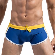 Men's double insurance waterproof beach mix textile breathable swimming trunks