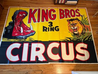 Large Vintage King Bros. 4 Sheet Circus Posters