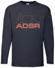 Synthesizer ADSR III Langarm T-Shirt Techno MC DJ Audio Wave Electro Synthesizer