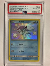 2019 Pokémon S & M Alolan Vulpix - Holo Hidden Fates #sv8 Gem Mt Psa 10