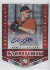 2012 Elite Extra Edition Aspirations Die-Cut Signatures Chris Stratton Auto 0b0