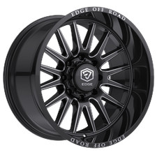 1 Edge Off Road 20x10 8x180 -12 305bm Gloss Black Wmilled Accents Wheel Rim