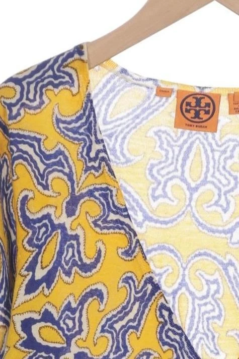 Tory Burch cardigan donna cardigan giacca taglia S lana giallo #f0jnibs